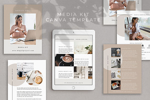 Media Kit Canva Template | Abigail, a Brochure Template by Studio Sugoi