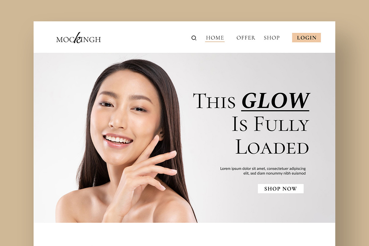 Skincare Landing Page Layout, a Landing Page Template by ContestDesign (Photo 2 of 7)