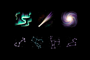Space Celestial Lights, an Object Graphic by Deemak Daksina (Thumbnail 1 of 3)