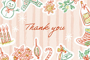 Christmas Cat Line Art Collection, an Object Graphic by Sawango Designs (Thumbnail 11 of 11)