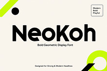 NeoKoh – Bold Geometric Display Font
