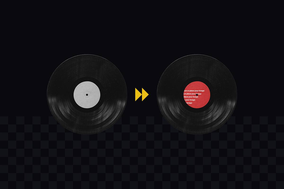 Vinyl Record Mockup, a Packaging Mockup by BORT GRAPHIC (Photo 5 of 8)