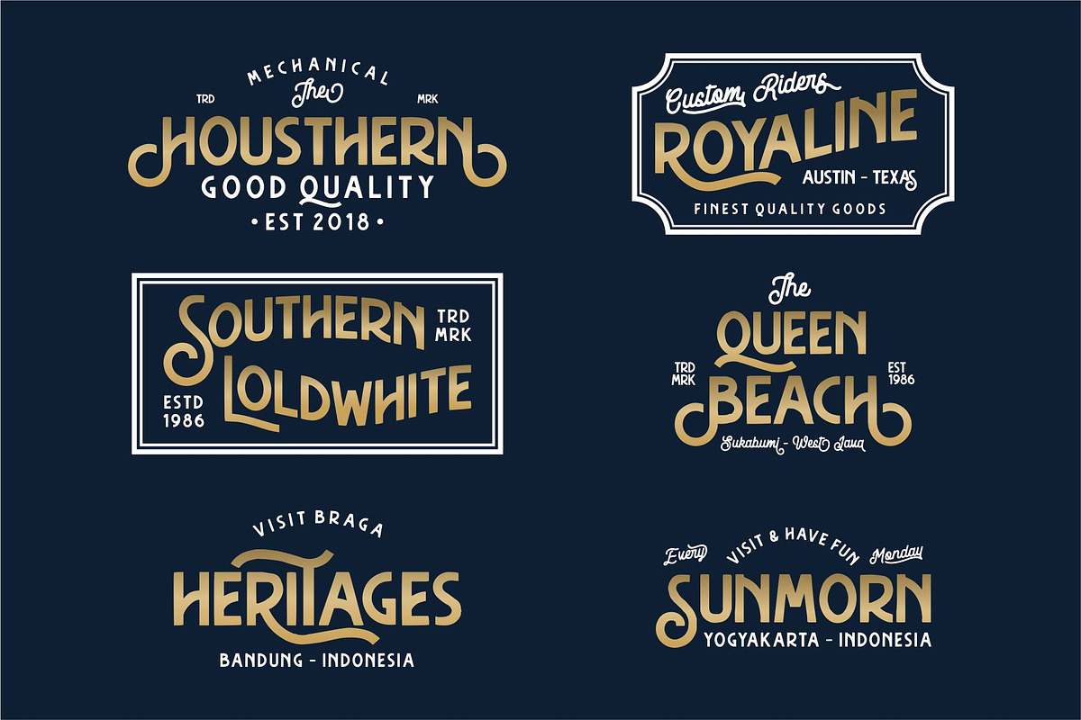 Hasthon - Vintage Font preview 2