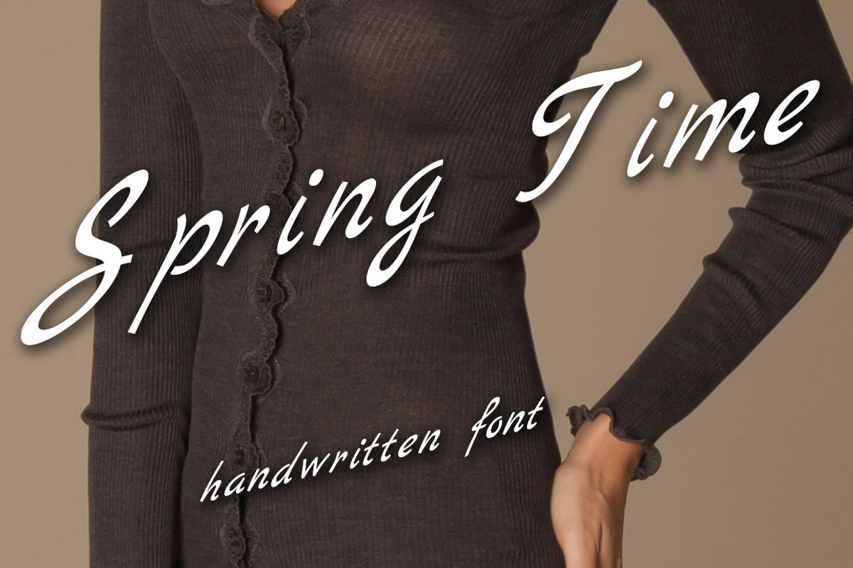 Written font family "Spring Time"
