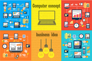 Business Laptop computer concept, an Object Graphic by AlexZeL