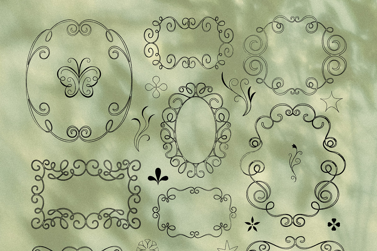 Curly Flourish Frames & Borders, an Object Graphic by venimo (Photo 15 of 15)