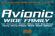 Avionic Wide Family, a Sans Serif Font by GRYPE (Thumbnail 1 of 7)