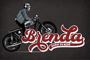 Hustony - Retro Bold Script, a Script Font by MJB Letters (Thumbnail 5 of 10)