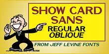 Show Card Sans JNL