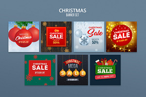 Christmas Sale Banners, a Templates & Theme by DesignWorkz