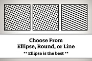 Print-Ready Halftone Patterns, a Pattern Graphic by PXLSMK Graphic Supply (Thumbnail 3 of 4)