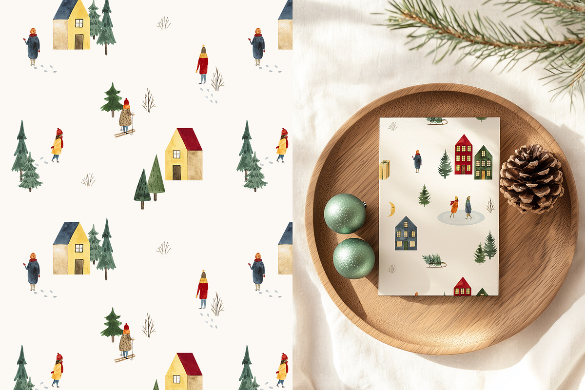 Watercolor WINTER HOLIDAYS, a Seasonal Illustration by LeriaArt watercolor (Photo 10 of 16)