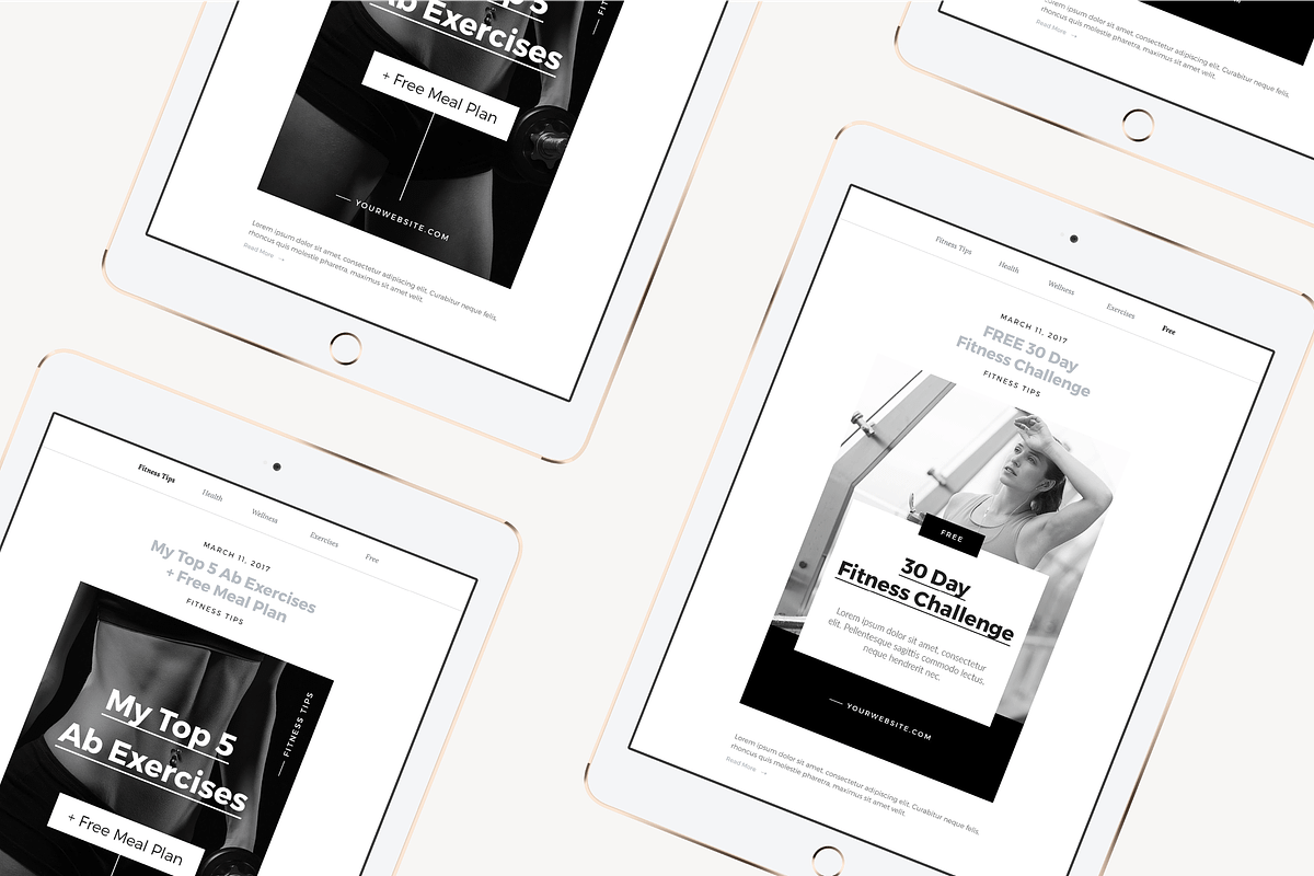 Fitness Social Media Template Bundle, a Social Media Template by January Made Design (Photo 7 of 7)