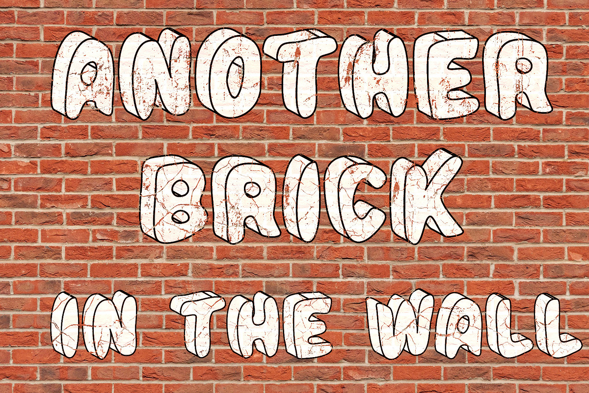 Grigio 3D SVG Color Font preview 5