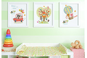 Big set of cute characters, an Animal Illustration by Anna Guz's Store (Thumbnail 3 of 7)
