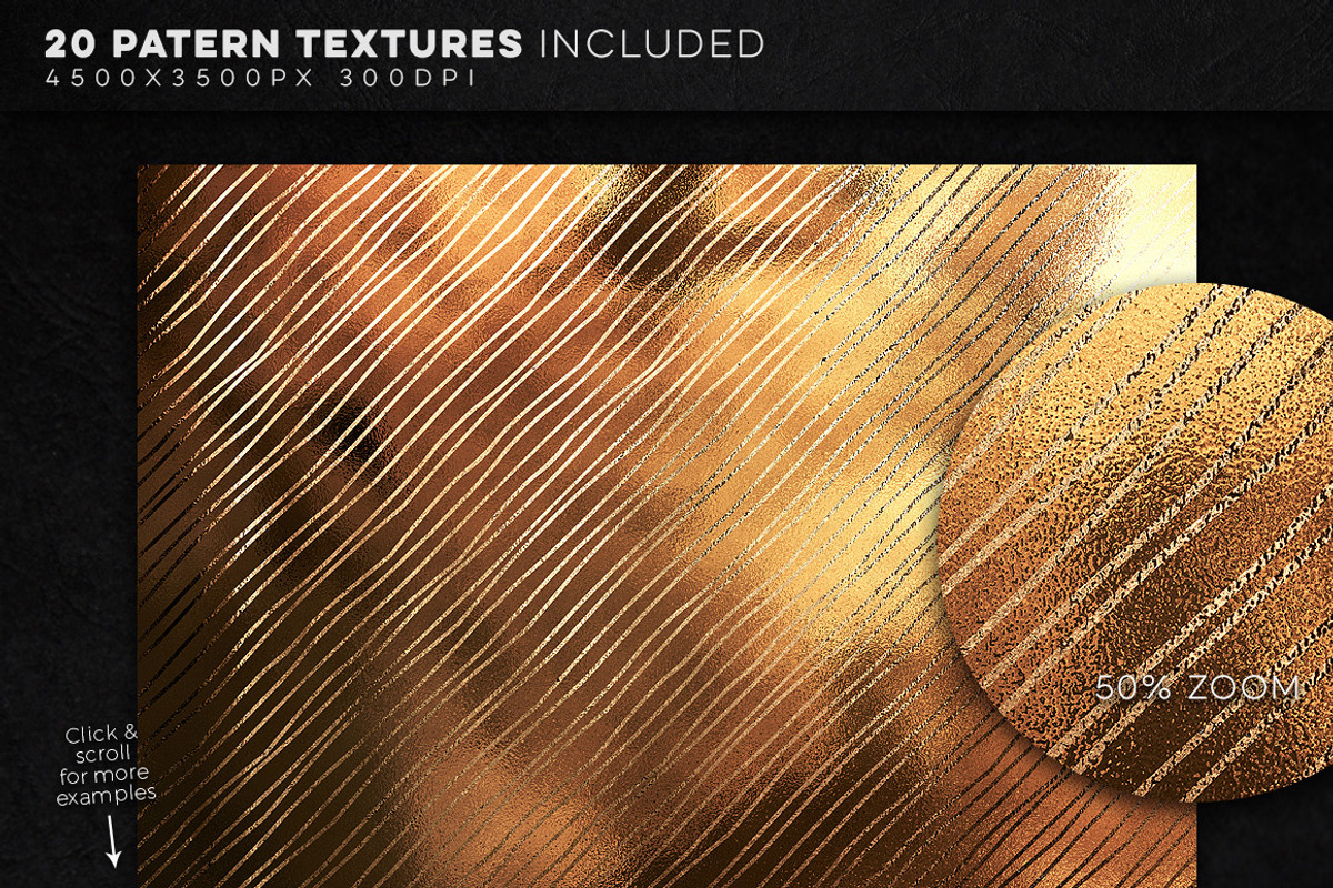 350 Gold & Metallic Textures, a Texture Graphic by Graphicdome (Photo 13 of 46)
