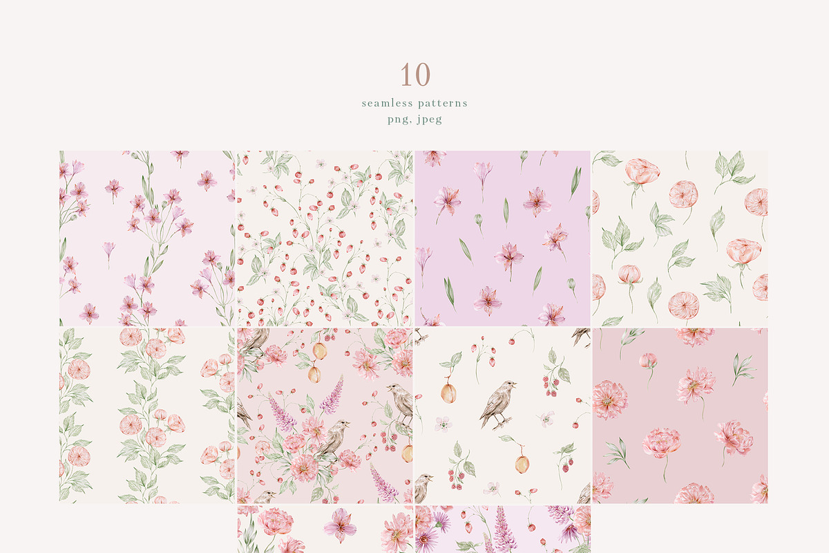 Peach peonies, roses, garden flowers, an Illustration by astelenadesign (Photo 10 of 16)