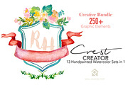 Crest Creator - Creative Bundle Set, an Illustration by SmallHouseBigPony (Thumbnail 14 of 23)