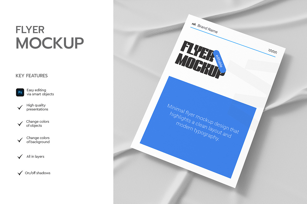 Flyer Mockup Template, a Product Mockup by graphypix (Photo 2 of 4)
