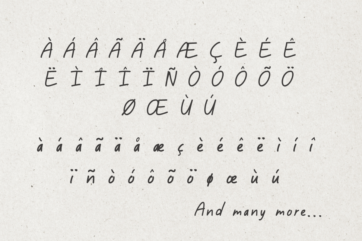 Rosvera - Handwritten Font, a Handwritten Font by portype (Photo 8 of 16)