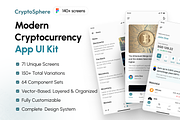 CryptoSphere – Trading & Wallet App, an UI Kit Template by UI Kit Store (Thumbnail 1 of 6)