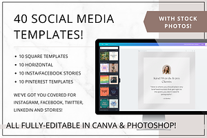 Social Media Templates Kate Carter