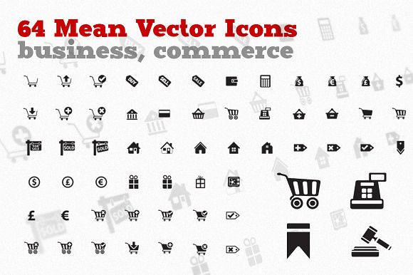 Sell Buy! 64 Business Icons