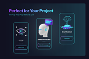 3D Artificial Intelligence Icons, an Object 3D Model by Sunny Design (Thumbnail 4 of 6)