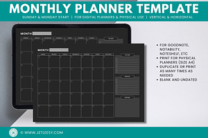 Monthly Planner Template