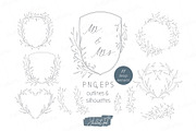 Rustic Wedding design elements, an Object Graphic by JuDesign (Thumbnail 1 of 5)