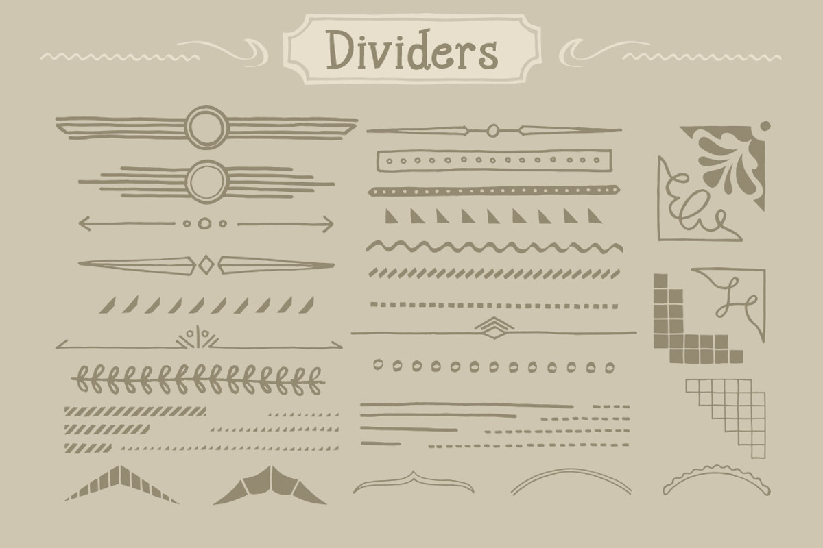 120 Handwritten Decorative Shapes 01 preview 3