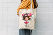 Birthday Girl Quirky Clipart, a Seasonal Illustration by CreationArt (Thumbnail 7 of 7)