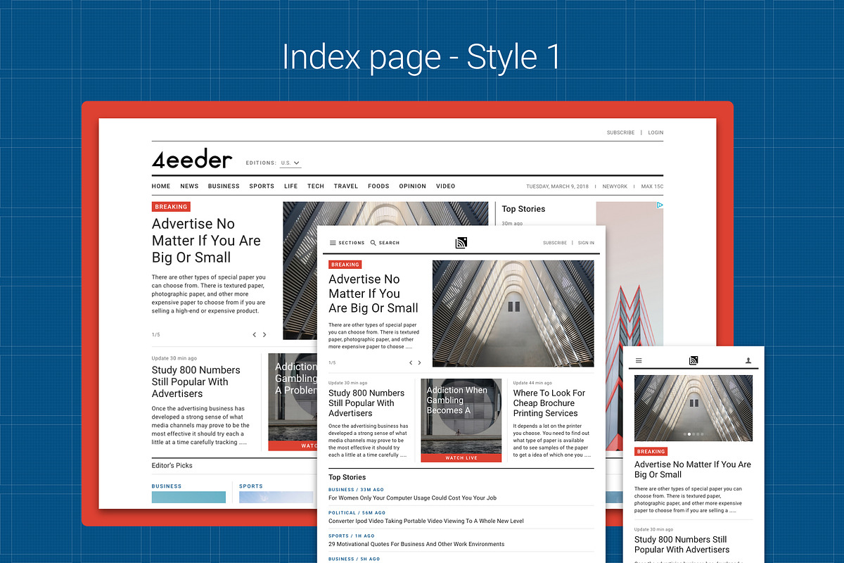 4eeder V2 Pro UI Kit for Adobe XD, an UI Kit Template by 4EB Studio (Photo 10 of 15)