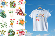 Spring clipart & patterns + Canva, a Seasonal Illustration by Valerie (Thumbnail 10 of 12)
