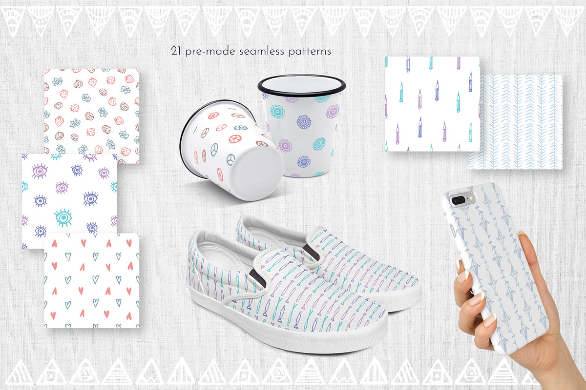 Doodle Vector Brushes +BONUS, a Brush Add-On by Kate Galunga Artstore (Photo 4 of 8)