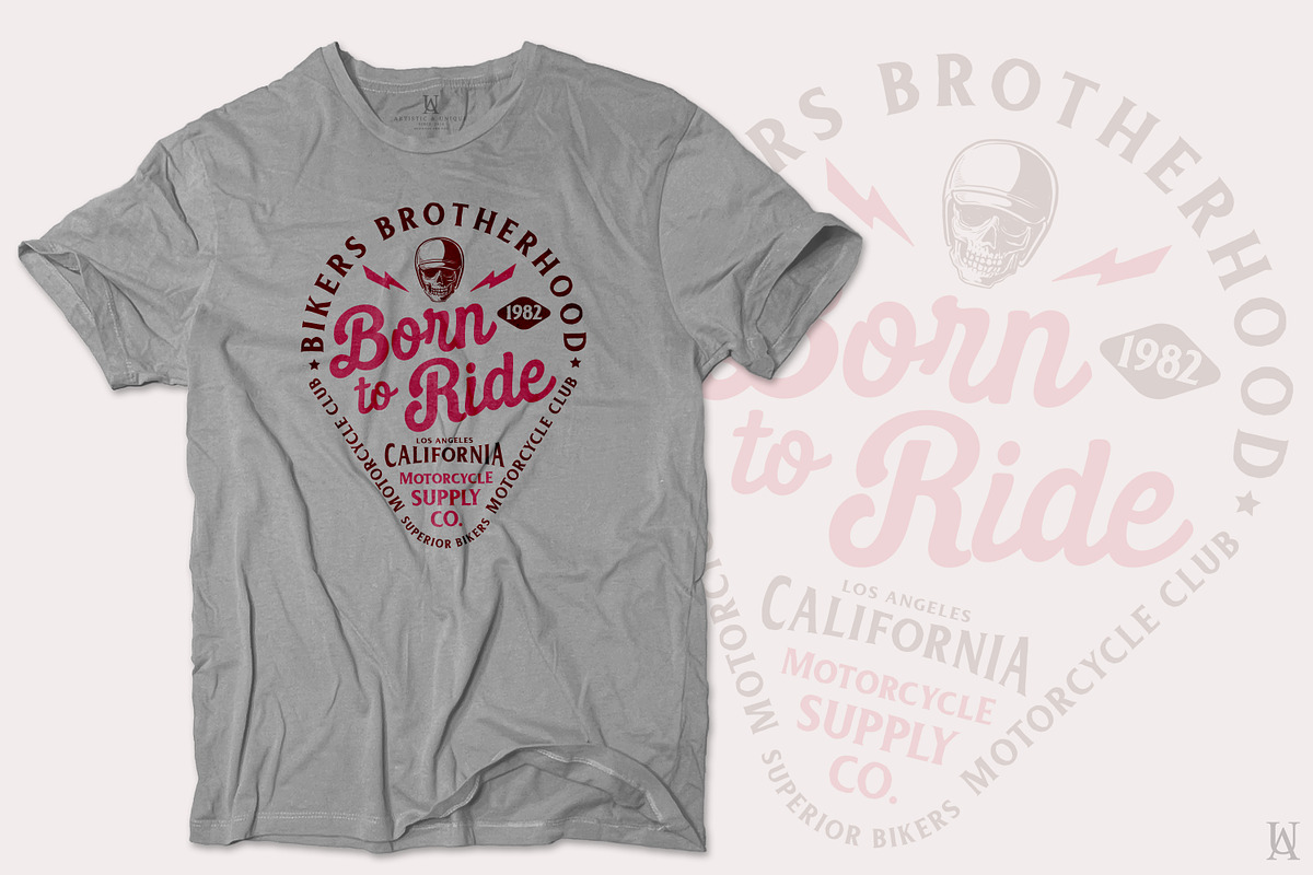BIKERS BROTHERHOOD 7 ( Editable ), an Illustration by Artistic & Unique (Photo 14 of 15)