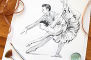 Ballet set illustrations, an Illustration by Ana Capree (Thumbnail 8 of 8)