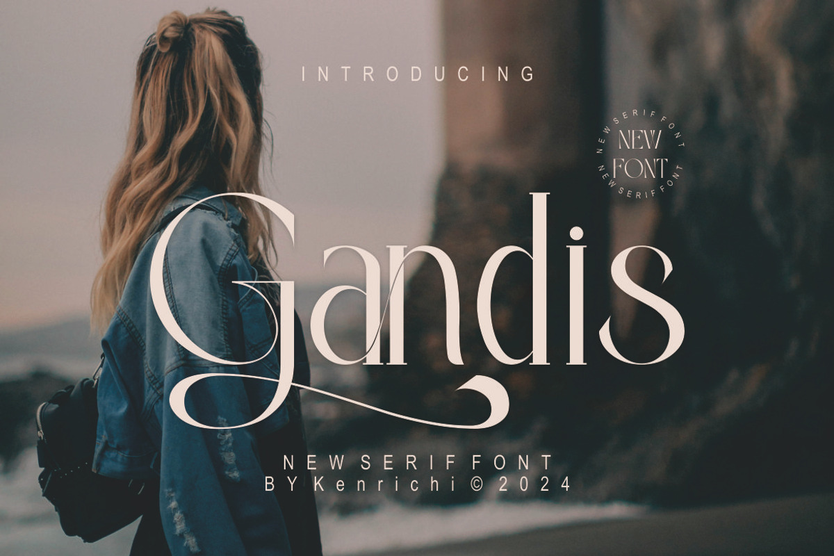 Gandis, a Serif Font by Kenrichi (Photo 1 of 9)