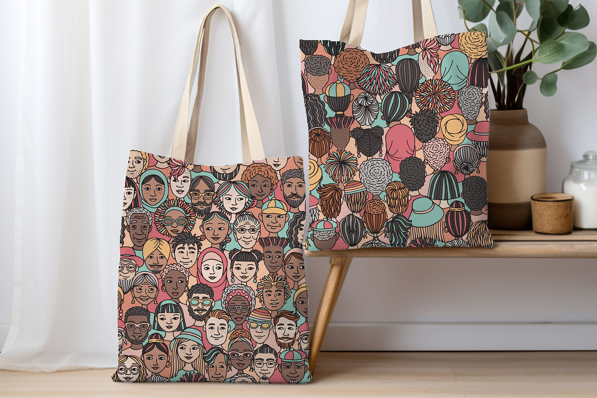 Diverse Doodle Faces – Font & Back, a Person Illustration by Franzi draws (Photo 5 of 6)
