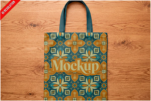 Canvas Tote Bag Top View PSD, a Shirt Mockup by Bruno's Shop