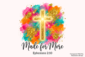 Made for More Christian Bible PNG, a Graphic by Clipart Bloom