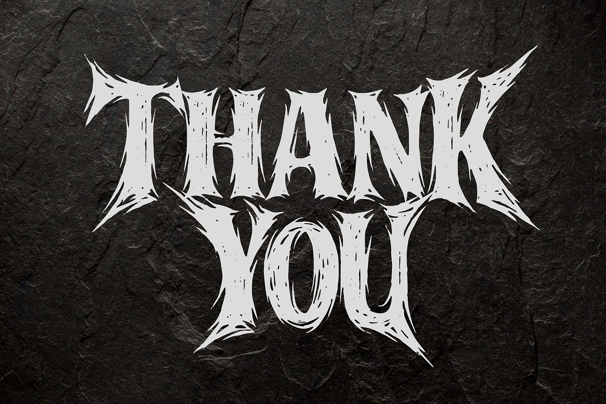 Blade Desire a Blackmetal Font, a Blackletter Font by Blankids Studio (Photo 10 of 10)