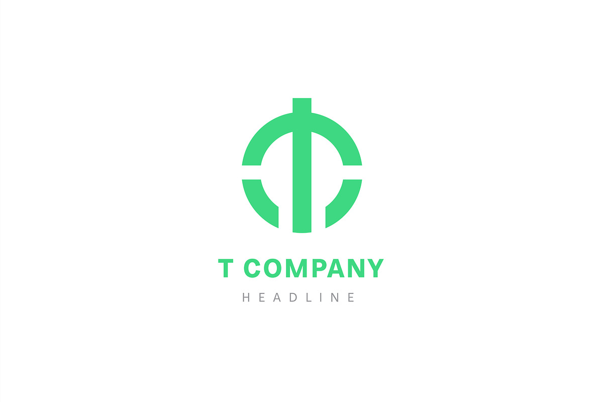 T company logo template., a Branding & Logo Template by Anton Akhmatov (Photo 2 of 3)
