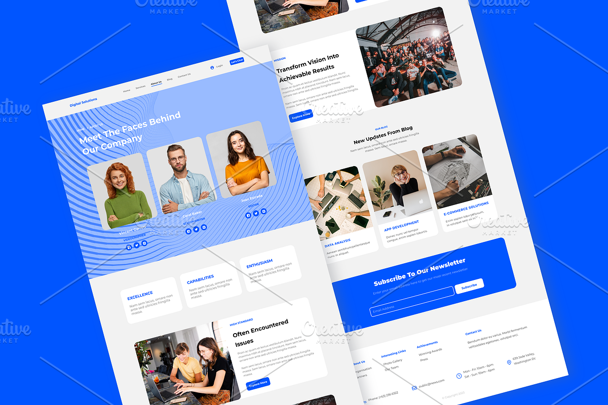 Digital Solutions - Website Template, a Wireframe Template by RPWDS (Photo 4 of 5)