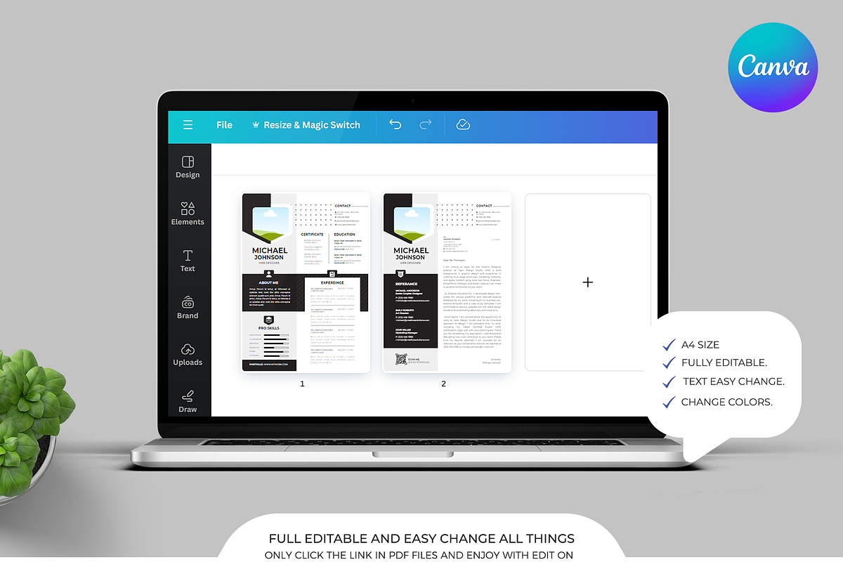Resume Template | Canva | Word | PS, a Resume Template by Template Zone (Photo 6 of 7)