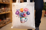 Whimsical Flowers Spring Clipart Bun, an Illustration by Designworld (Thumbnail 7 of 8)