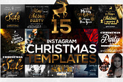 24 Instagram Christmas Posts, a Social Media Template by RussGFX (Thumbnail 6 of 9)