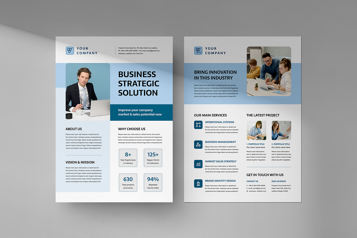 Corporate Flyer Bundle, a Flyer Template by Leaflove (Photo 4 of 10)