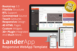 LanderApp - Responsive WebApp