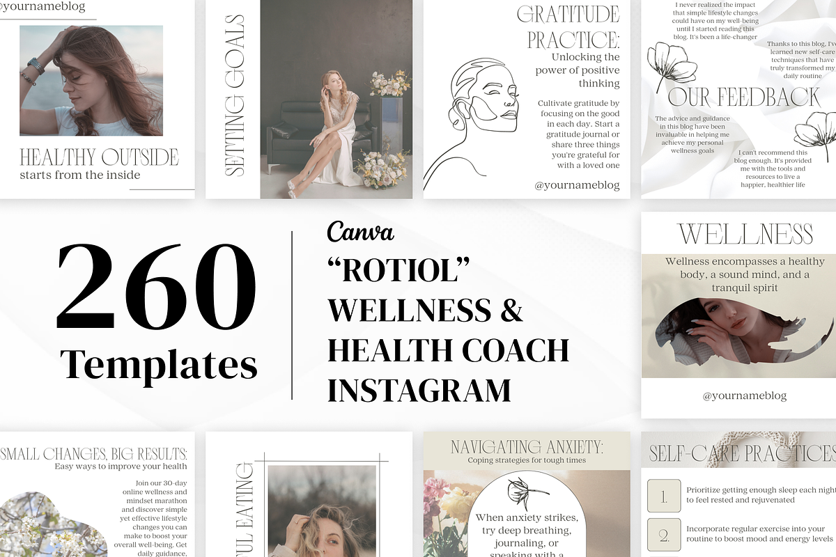 Rotiol Instagram Templates for Canva, a Social Media Template by VeliusCreativeStudio (Photo 1 of 9)